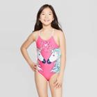 Plus Size Girls' Unicorn Love One Piece Swimsuit - Cat & Jack Pink
