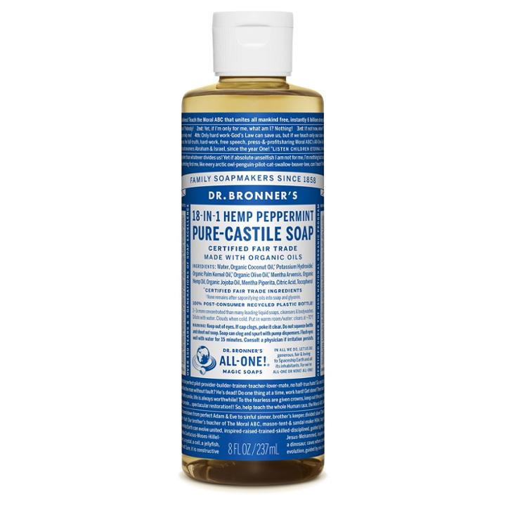 Dr. Bronner's Peppermint Pure-castile Liquid
