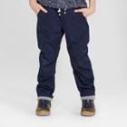 Boys' Straight Fit Pull-on Pants - Cat & Jack Navy (blue)