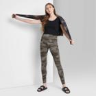 Women's High-waisted Ultra Soft Leggings - Wild Fable Camo Green