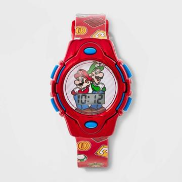 Nintendo Boys' Super Mario Watch - Red