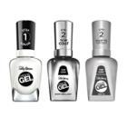 Sally Hansen Miracle Gel Nail Polish Trio Set - Get Mod 789 With Shiny Top Coat And Matte Top Coat