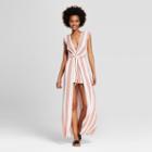 Women's Striped Walk Through Jumpsuit - Le Kate (juniors')