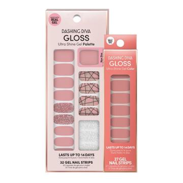 Dashing Diva Gloss Palette More Manis Nail Art Kit - Rose