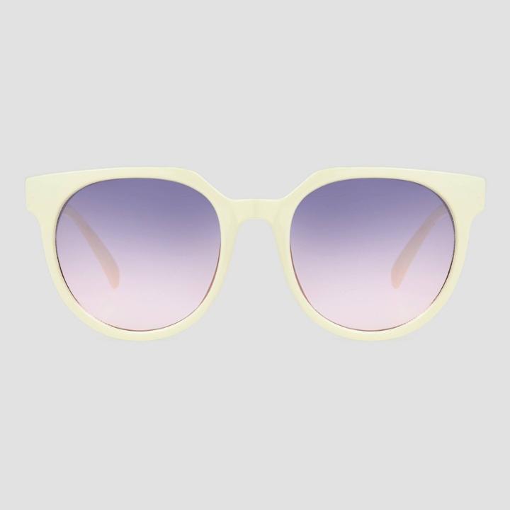 Women's Angular Square Sunglasses - Universal Thread Cream, Ivory
