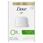 Dove Beauty Dove 0% Aluminum Cucumber & Green Tea Deodorant Refills