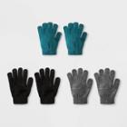 Women's 3pk Magic Gloves - Wild Fable Bronze Wave One Size, Bronze Blue