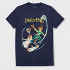 Men's Short Sleeve Disney Tinkerbell Peter Pan T-shirt - Navy