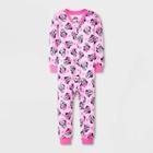 Toddler Girls' Minnie Mouse Snug Fit Union Suit - Pink