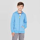 Boys' Long Sleeve Fleece Hooded Sweatshirt - Cat & Jack Blue