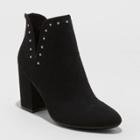 Women's Carolina Open Side Bootie - A New Day Black