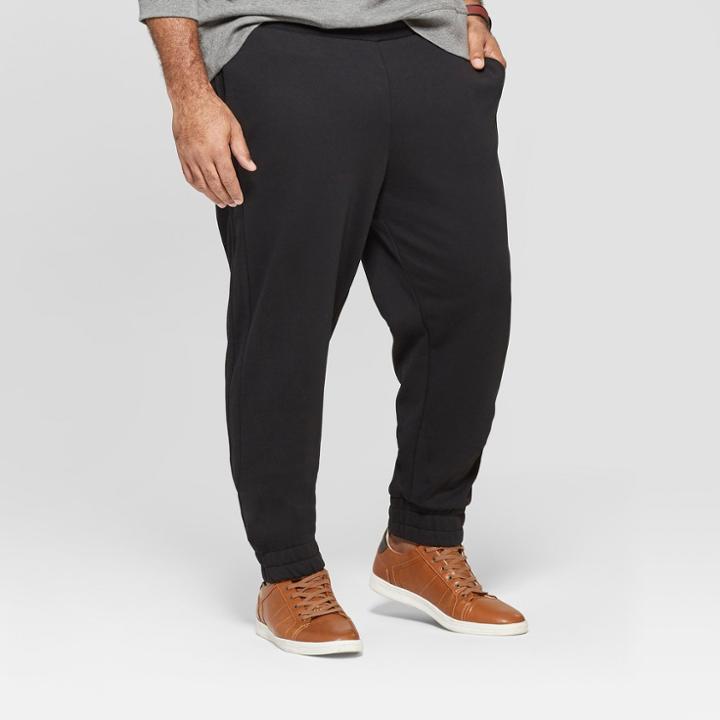 Men's Tall Regular Fit Jogger Lounge Pants - Goodfellow & Co Black