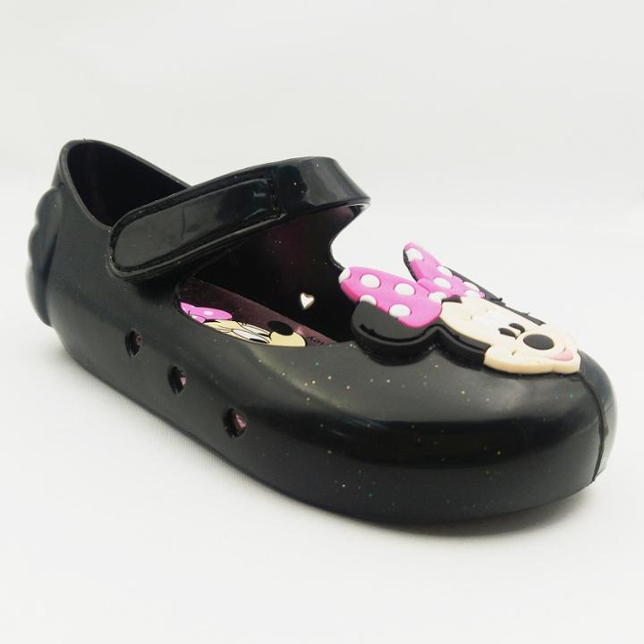 Toddler Girls' Disney Minnie Mouse Jelly Mary Jane Shoes - Black