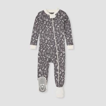 Burt's Bees Baby Baby Boys' Alphabet Footed Pajama - White
