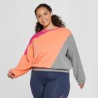 Target Women's Plus Size Color Block Sweatshirt - Joylab Heather Gray