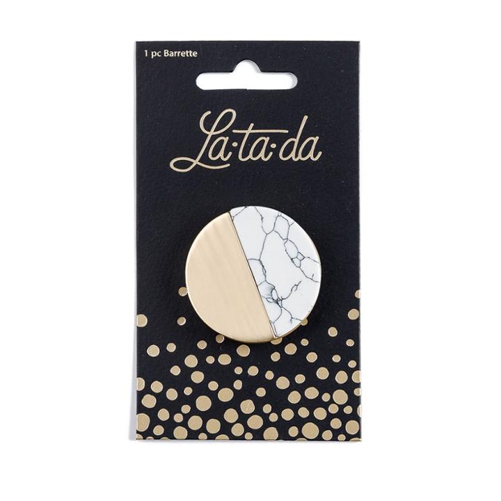 La-ta-da Marble & Metal Round Clip