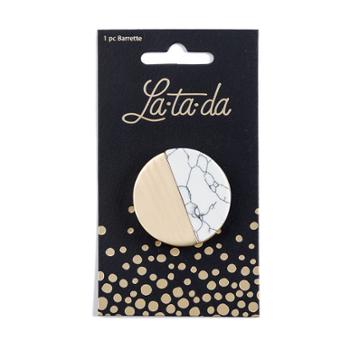 La-ta-da Marble & Metal Round Clip