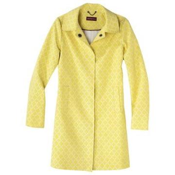Merona Women's Printed Trench Coat -yellow