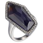 Target Color Changing Gunmetal Finished Fine Silver Plated Bronze Thermochromic Liquid Crystal Mood Ring, Girl's