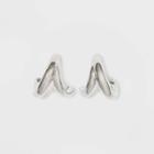 Sterling Silver Faux Duo Hoop Earrings - A New Day
