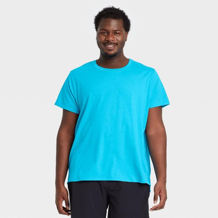 Men's Big & Tall Short Sleeve T-shirt - All In Motion Turquoise Xxxl