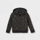Toddler Girls' Fleece Zip-up Hoodie Sweatshirt - Cat & Jack Black