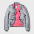 Toddler Girls' Adaptive Puffer Coat - Cat & Jack Gray