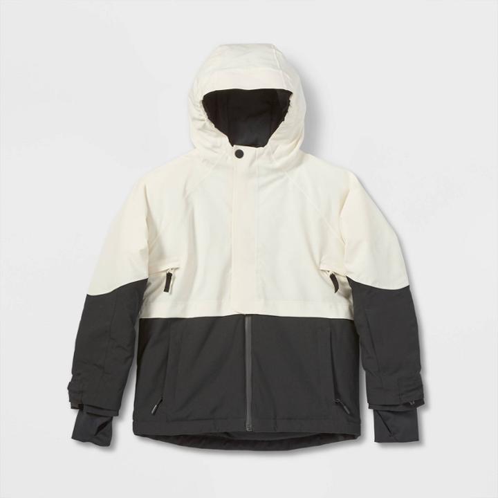 Kids' Snow Sport Anorak Jacket With 3m Thinsulate Insulation - All In Motion Cream
