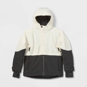 Kids' Snow Sport Anorak Jacket With 3m Thinsulate Insulation - All In Motion Cream