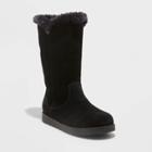 Women's Charleigh Wide Width Tall Shearling Style Boots - Universal Thread Black