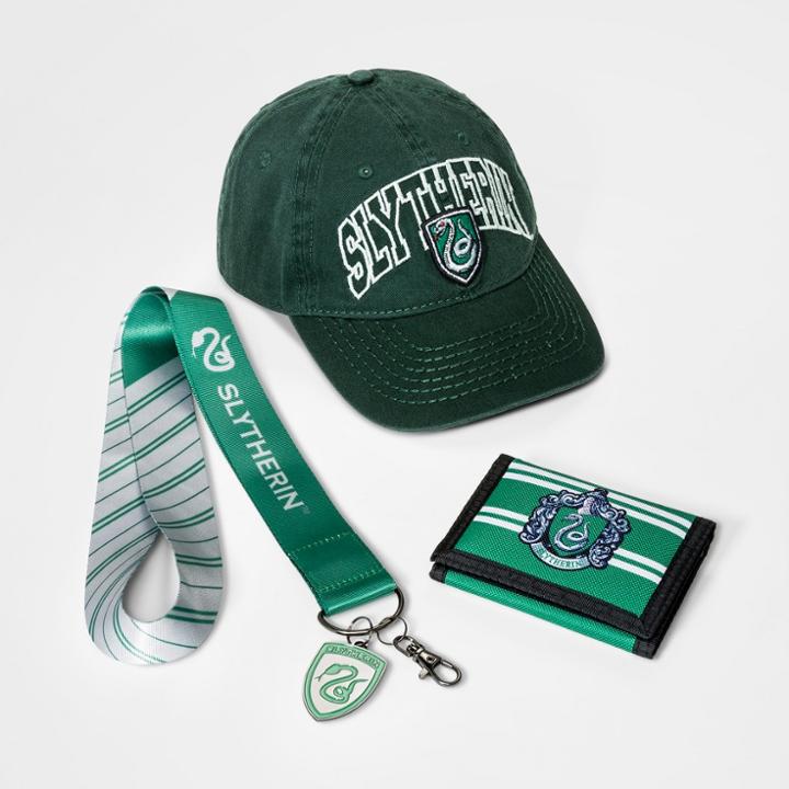 Harry Potter Boys' Slytherin Hat, Wallet & Lanyard Gift