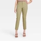 Women's High-rise Skinny Ankle Pants - A New Day Olive Green