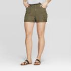 Women's Mid-rise Cargo Shorts - Knox Rose Jungle Green