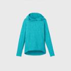 Girls' Cozy Long Sleeve Hoodie - All In Motion Turquoise