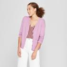 Women's Any Day V-neck Cardigan Sweater - A New Day Orchid