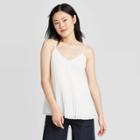 Women's Pleated Cami - A New Day White