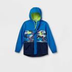 Boys' Camo Colorblock Rain Jacket - Cat & Jack Blue