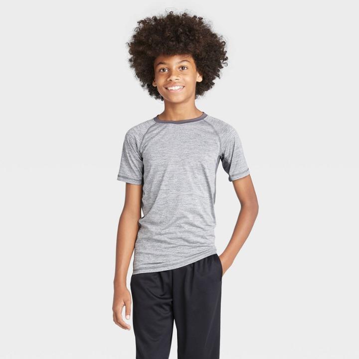 Petiteboys' Short Sleeve Fitted Performance T-shirt - All In Motion Gray
