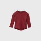 Toddler Boys' Knit Long Sleeve T-shirt - Cat & Jack Maroon