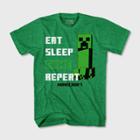 Petiteboys' Minecraft Game List Short Sleeve T-shirt - Green
