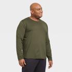 Men's Long Sleeve Performance T-shirt - All In Motion Olive