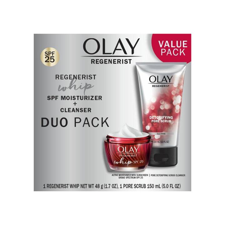 Olay Regenerist Whip Cleanser And Moisturizer - Duo Pack - 5.0 Fl Oz/1.7oz