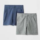 Toddler Boys' 2pk Quick Dry Shorts - Cat & Jack Heather Gray 12m, Boy's, Blue