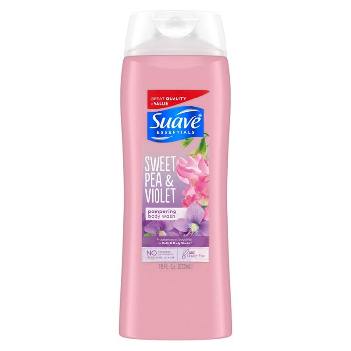 Suave Essentials Sweet Pea & Violet Hydrating Body Wash Soap For All Skin Types