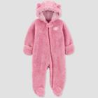 Baby Girls' Fox Pram Jacket - Just One You Made By Carter's Pink Newborn
