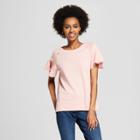 Women's Ruffle Sleeve Pullover - Grayson Threads (juniors') Pink