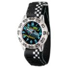 Boys' Disney Cars 3 Jackson Storm Clear Plastic Time Teacher Watch - Black, Purple