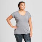 Women's Plus-size Racerback T-shirt - C9 Champion Dark Heather Gray