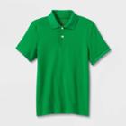 Plusboys' Short Sleeve Interlock Uniform Polo Shirt - Cat & Jack Green