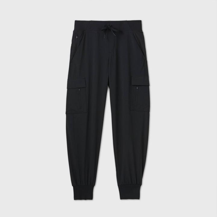 Women's Stretch Woven Cargo Pants - All In Motion Black
